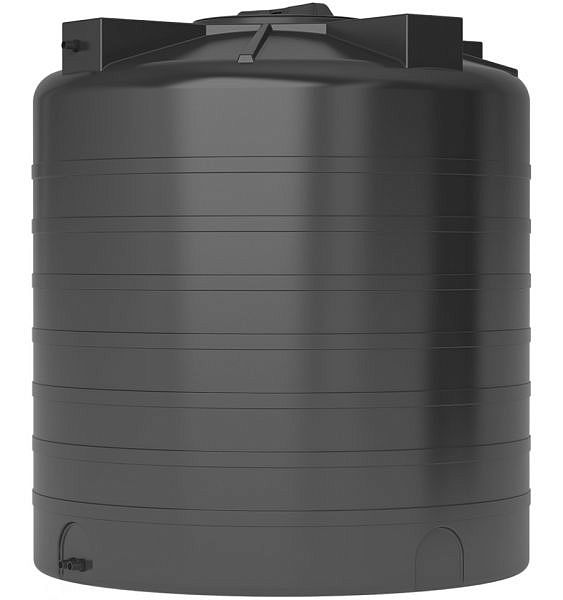 Бак для воды ATV 1500 (черный) вертикальный